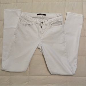 J Brand white skinny stretch jean